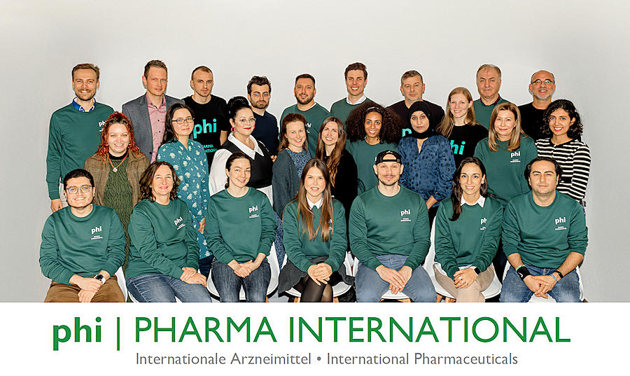 Das Team der phi Pharma International GmbH & Co. KG